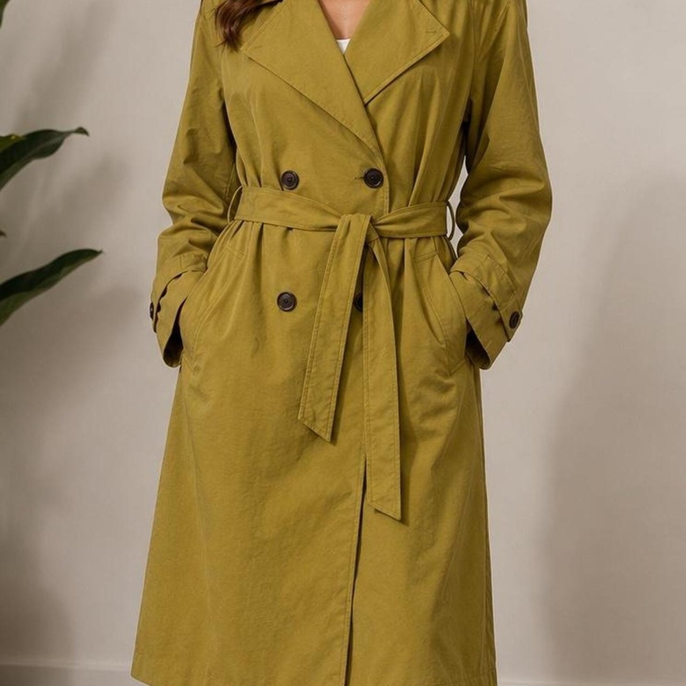Elegant long trench coat